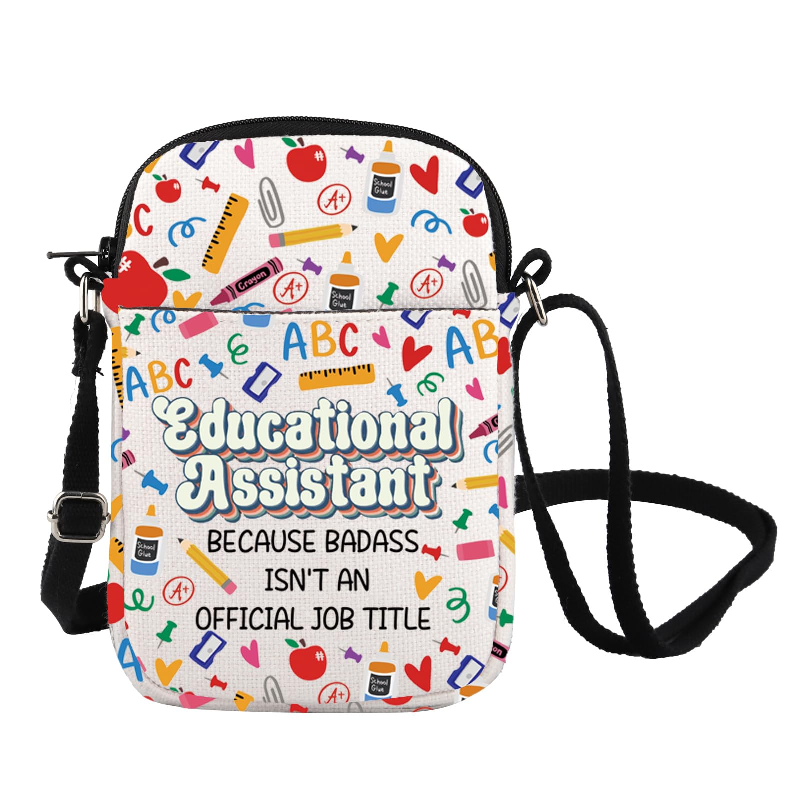 Educational Assistant Crossbody Bag Teaching Assistant Messenger Bag Teacher Appreciation Gift EA Life Gift