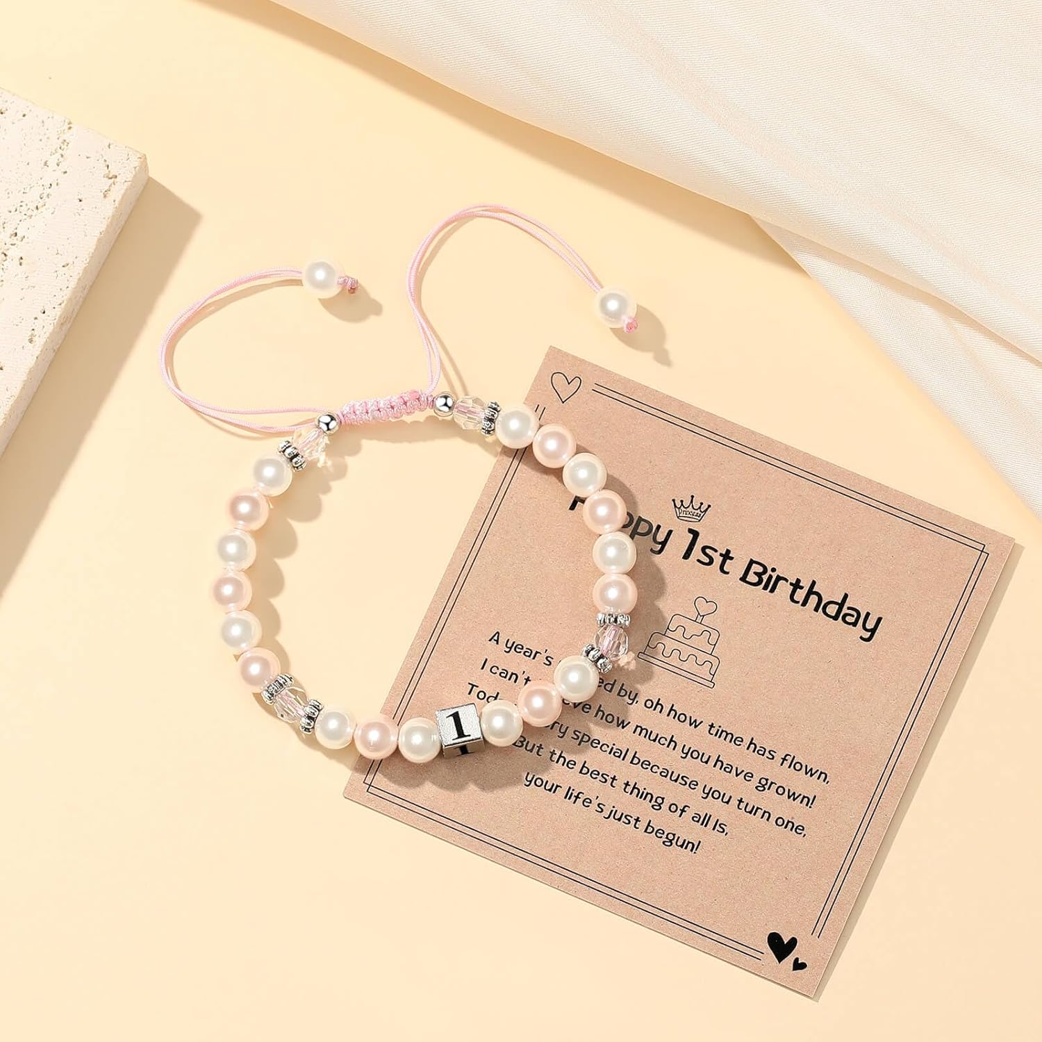 MIXJOY Happy Birthday Gifts for Women, Birthday Braided Beads Bracelet Gifts for Turning Age Daughter Granddaughter Niece - Image 3