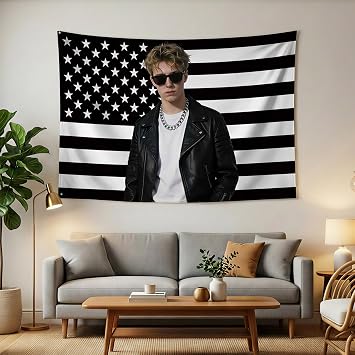 Snewvie Custom Flag Funny Black American Flag with Picture Text - Create Your Own Tapestry Banner and Poster for Bedroom,College Dorm,Door Decor- Personalized Wall Art Tapestry for Living Room