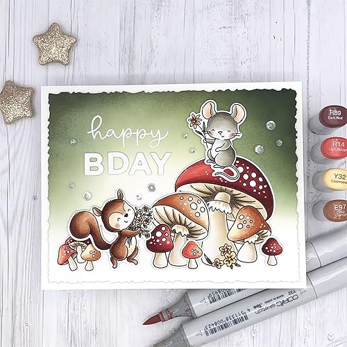 Miniatura 6 de LOVELY DAY - Juego de sellos y troqueles para hacer tarjetas, sellos transparentes y troqueles de corte de metal para álbumes de recortes,