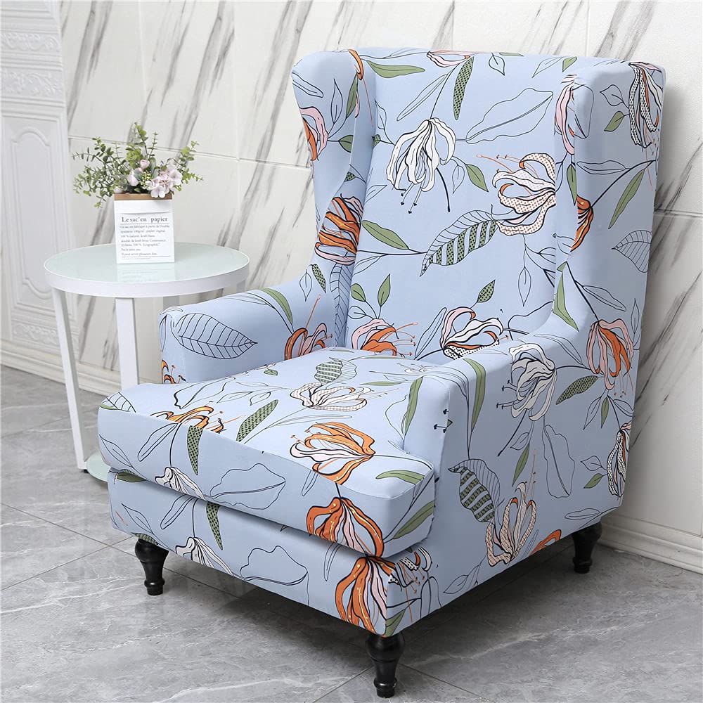 Highdi 2 Pezzi Copripoltrona con Orecchie Elasticizzato, Elegante