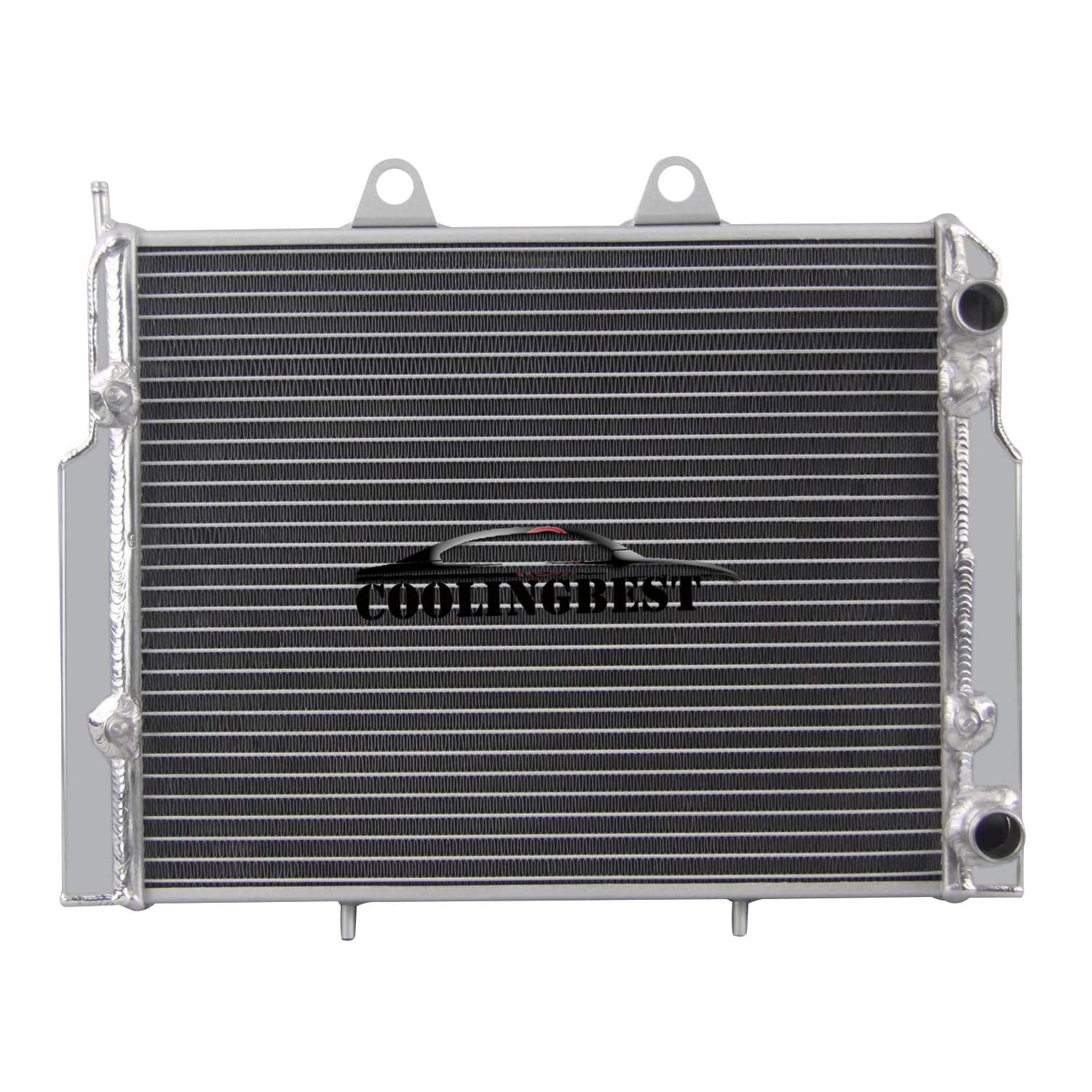 Aluminum Radiator for 2008-2018 Polaris ACE 900 RZR 4 800 570 S 800 Sportsman ACE 570, 1 Row Radiators 08 09 10 11 12 13 14 15 16 17 18