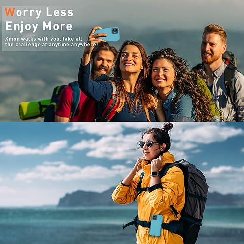 Miniatura 8 de Xmon Funda para iPhone 11, resistente y resistente con clip para cinturón, a prueba de golpes, protector de pantalla de vidrio templado + protector