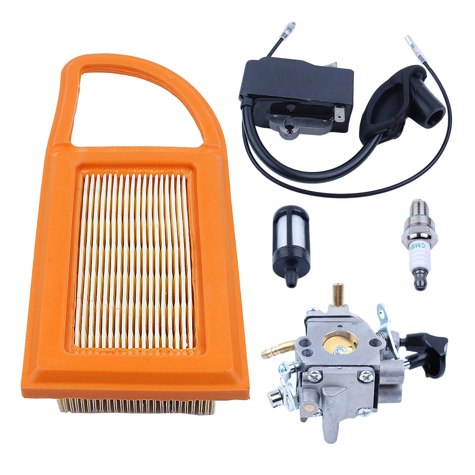 Pieza de motosierra for Zama C1Q-S183, Kit de carburador for Stihl BR600 BR500 BR550, bujía de soplador de hojas