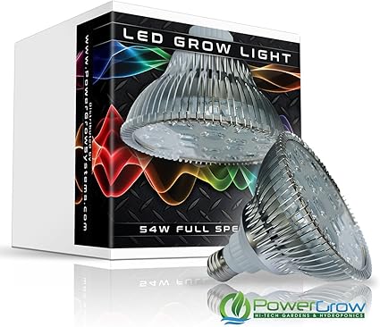 Amazon Com Led Grow Light 54w Full Spectrum Bulb Uv Ir Patio Lawn Garden