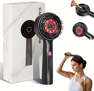 Laser Therapy Hair Growth Comb, 3 in 1 Hair Oil Applicator for Hair Care, 360° Electric Scalp Massager, Stimulates Hair Regrowth for Men & Women, IPX7 Waterproof