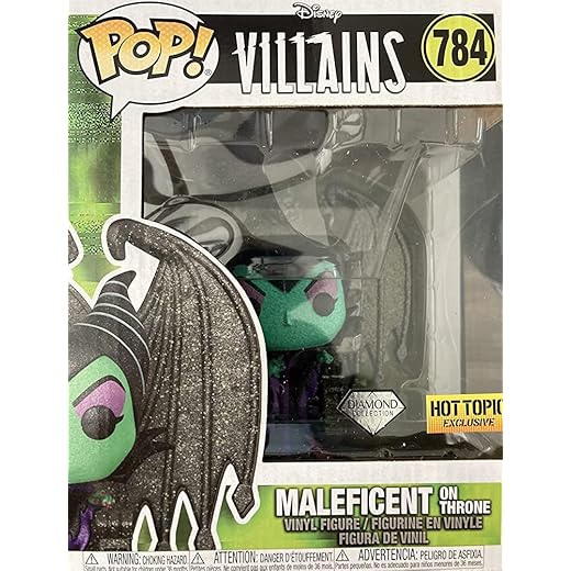 Sale Funko Pop Villians Maleficent On Throne Diamond Glitter Hot Topic Exclusive
