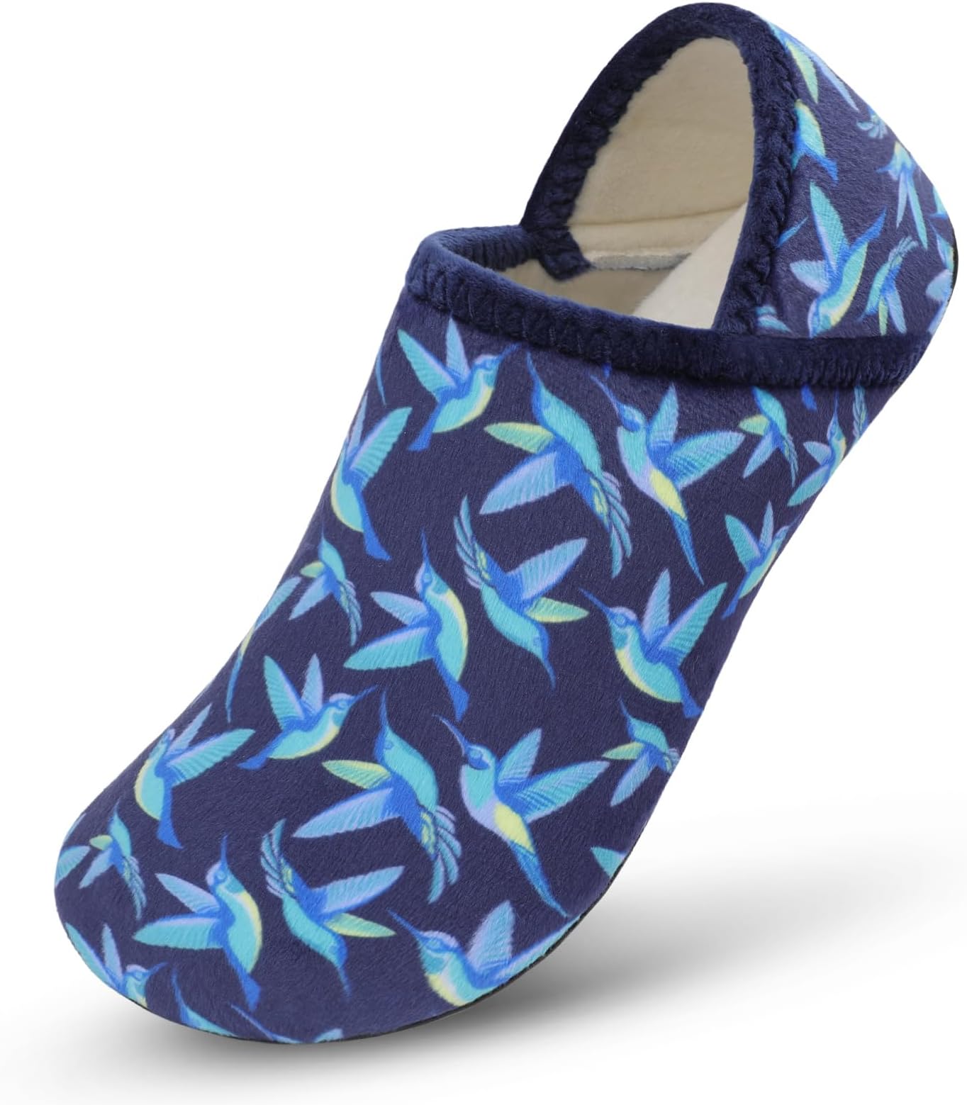Scurtain House Slippers for Women Men Indoor Barefoot Slippers Socks Comfy Slip on House Shoes Cozy Furry Lightweight Non-Slip for Bedroom Travel Yoga