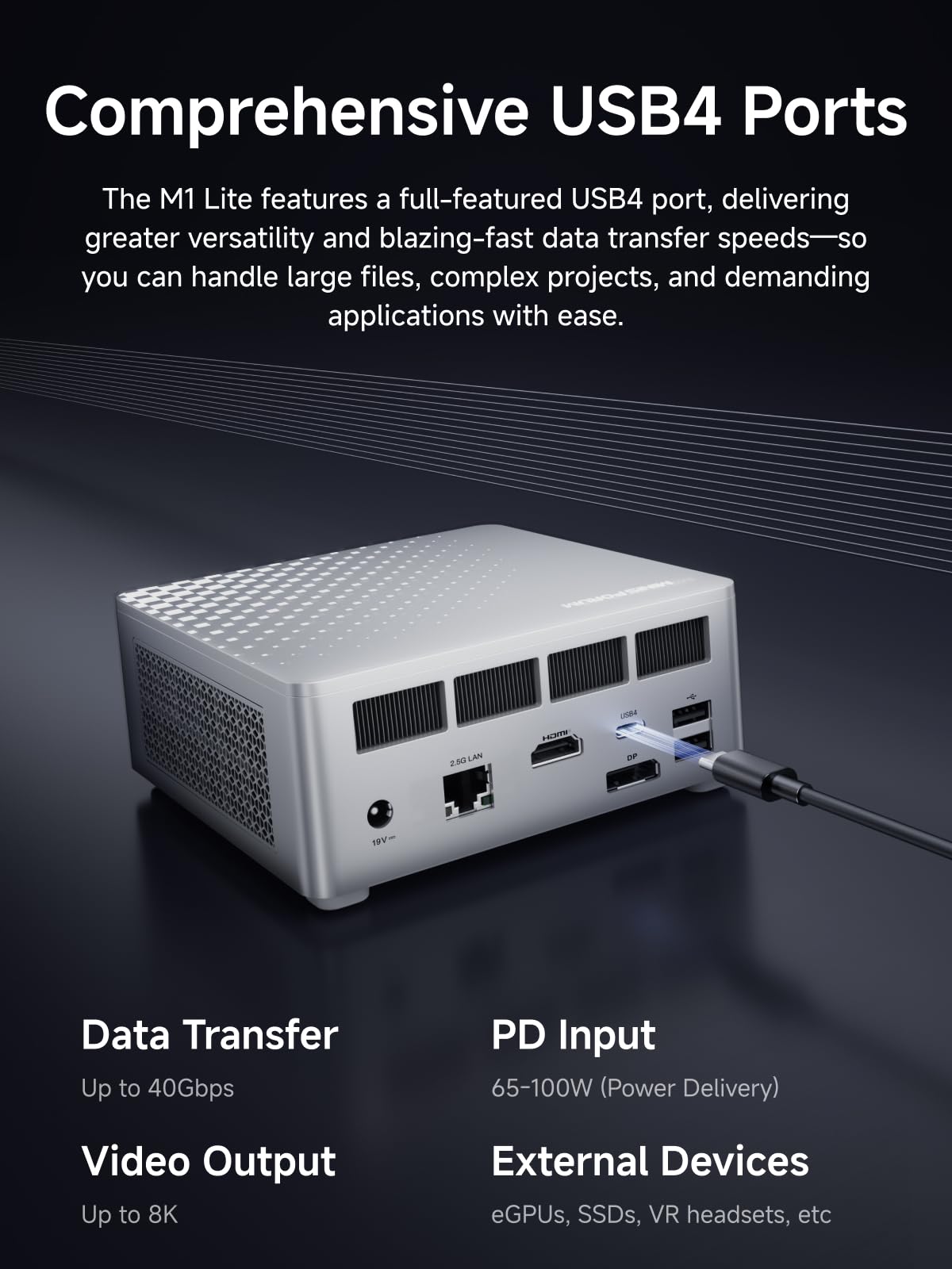 MINISFORUM ミニPC USB-C HDMI MINISFORUM Unveils Mini PCs with Dual Ethernet Ports and Intel i7