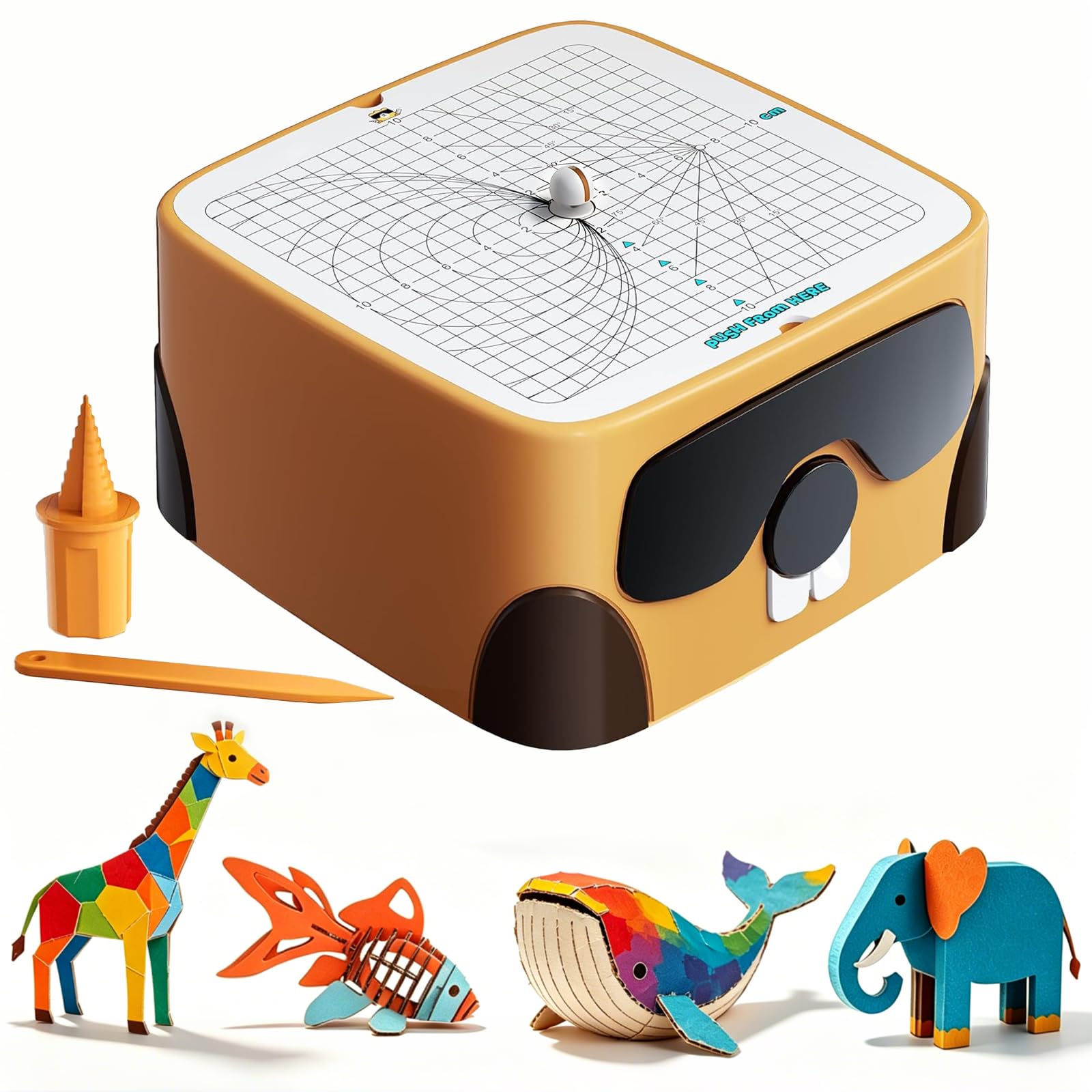 Strumenti di cartone per bambini, kit di strumenti di costruzione in cartone fai da te, taglierino per bambini, giocattolo per bambini per ragazzi e ragazze, perfetto per famiglia, amici, progetti