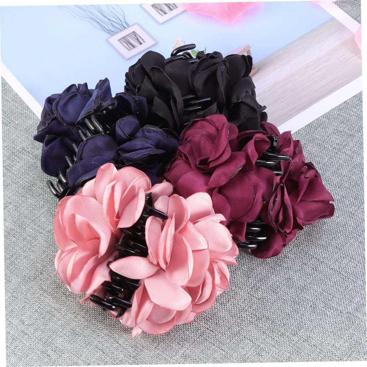 GALPADA 8 Stk Frauenhaarkrallen Bananen-Haarspangen Haarspangen für Damen Haarspange für Frauen graceling Haarklammer Haarnadel Haarspangen für Frauen Rose Acryl Bananenclip Fräulein