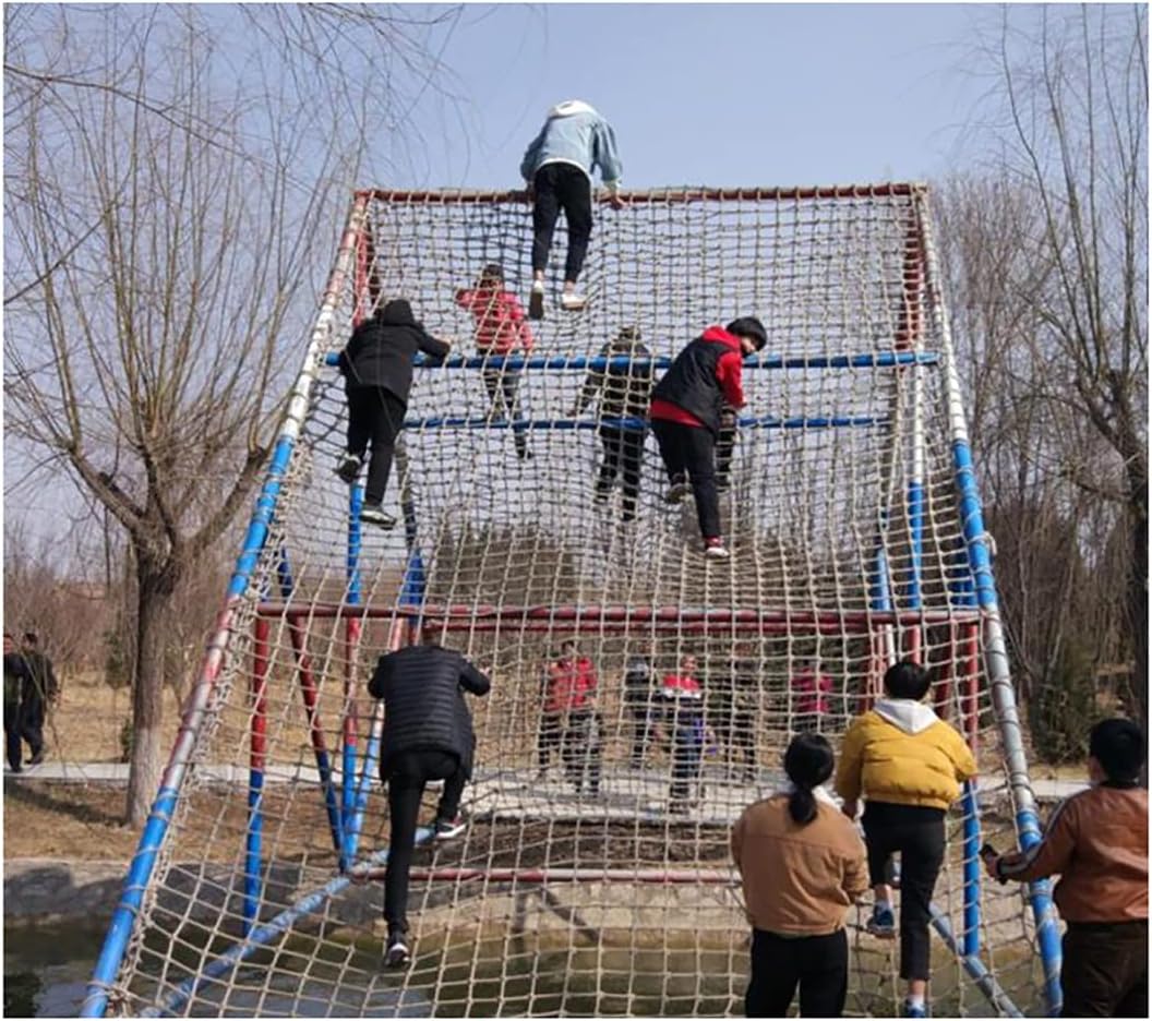 Cat Safety Net,Pet Anti-fall Protective Netting,Indoor Outdoor Pet And Toy Safe Banister Railing Mesh Stair Protection Climbing NetTrailer NettingDecor NetCl(Size:2x8m(6.6x26ft),Color:Hemp rope net)