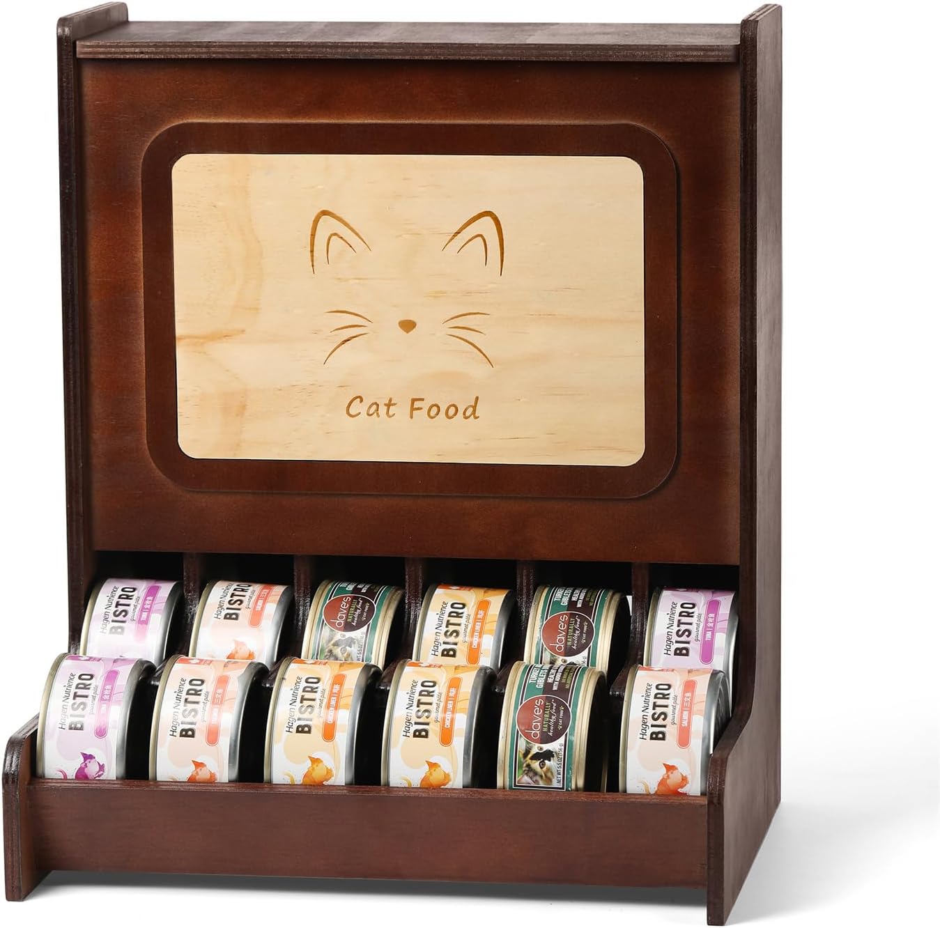 YeeBeny Cat Food Organizer, Wet Cat Food Storage Rack