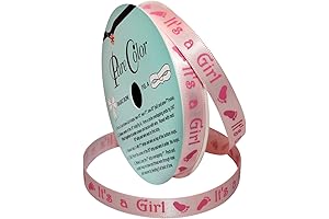 3/8-Inch It's a Girl Ribbon