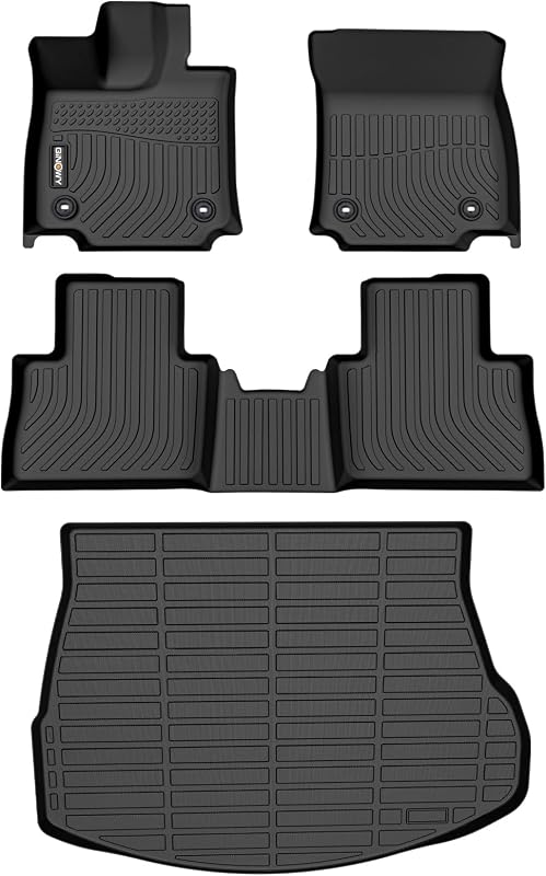 Tapetes automotivos e revestimento de porta-malas GINOWY em TPE para Lexus NX250 e NX350 2022–2026, preto