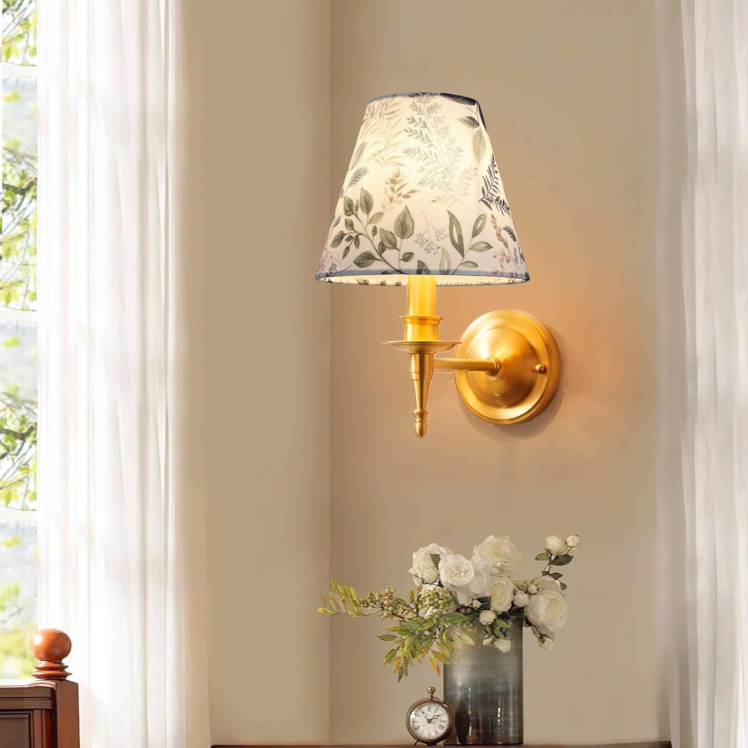 YISUN Chandelier Lamp Shades Set of 6, Small Lamp Shades 3" X 6" X 5" Barrel Lampshades, Clip-on Mini Lamp Shade, Fit for Droplight Wall Lamp Candle Chandelier