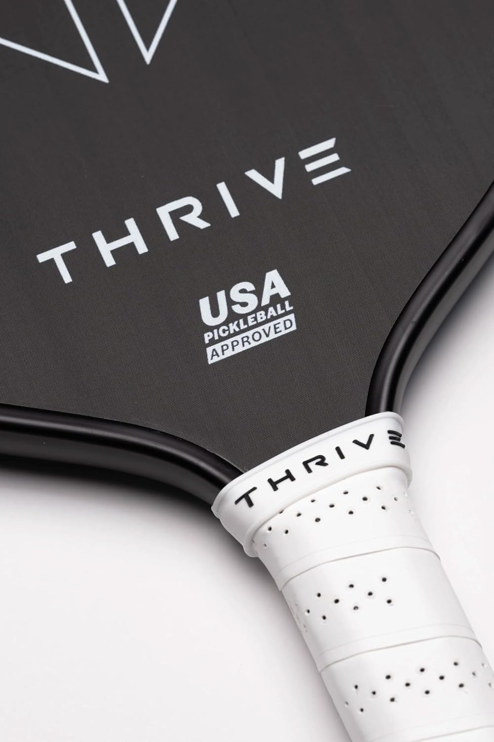 Thrive Rush 13mm Carbon Fiber Thermoformed Custom Weighted Pickleball Paddle – Includes Custom Lead Weighting System & Paddle Cover (Swing Weights: Light 118-119; Medium 120-121; Heavy 122-123)