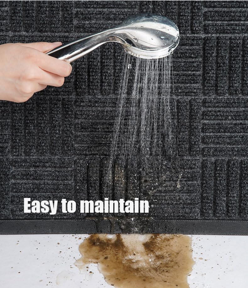 Commerciële Entreemat, Deurmat Binnen/Buiten, Heavy Duty Deurmat Schraper Vloermat Voor Thuis Entree Laag Profiel Matten Voor Thuis, Scholen, Cafés, Business Pre (Maat: 60* 120 cm, Kleur: Beige bruin