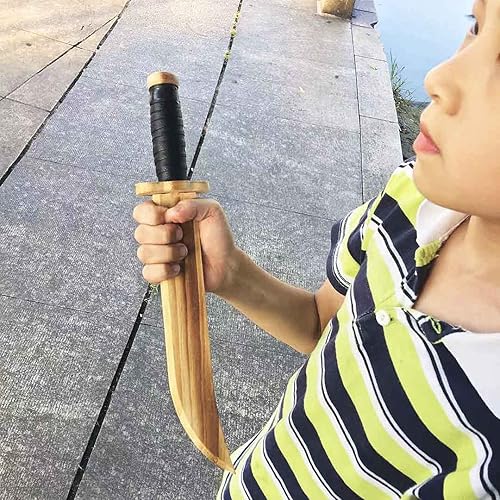 Miniatura 5 de Cuchillo de madera para Halloween, 2 piezas, no afilado, no dañará el cuchillo falso adecuado para juegos al aire libre