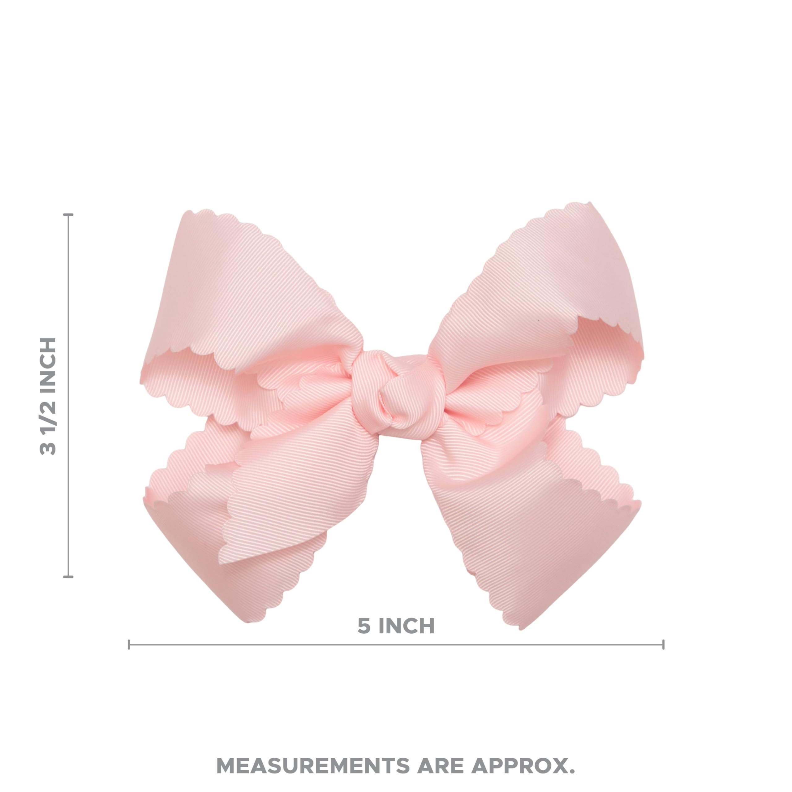 Amazon.com : HAIRBOWS Girls' Grosgrain Scalloped Edge Bow with a