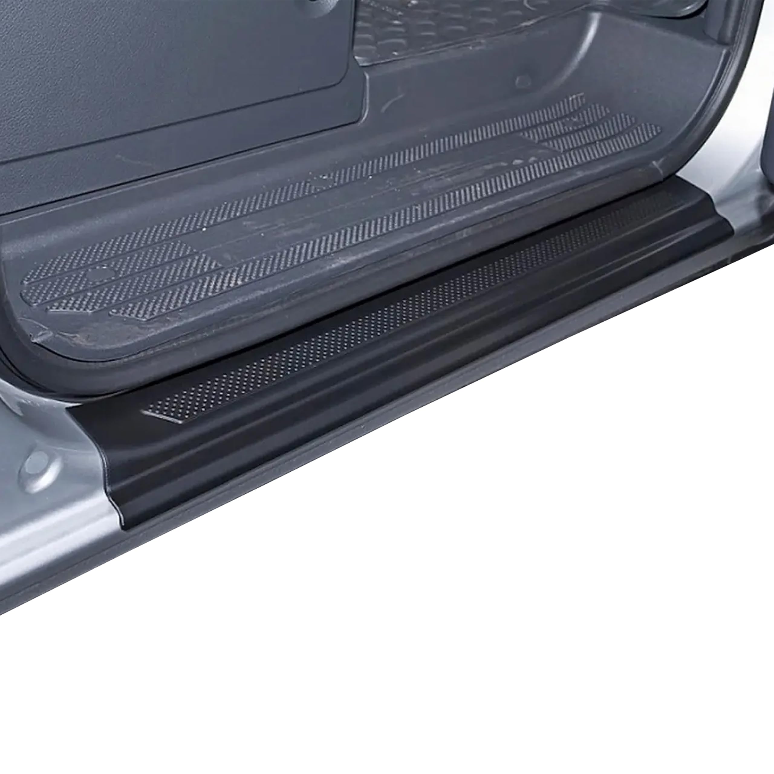 INLY Lot de 2 seuils de porte ABS noir compatibles avec Vito Viano Ambiente W639 (2003-2013)