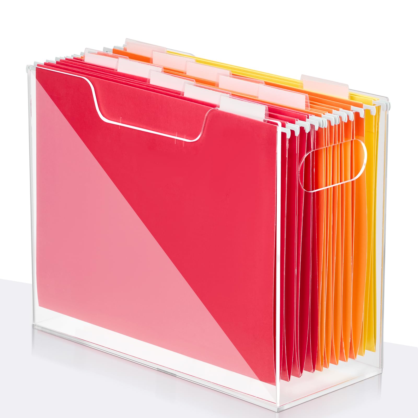 Amazon.com : Jumyee Clear Acrylic File Folder Organizer with