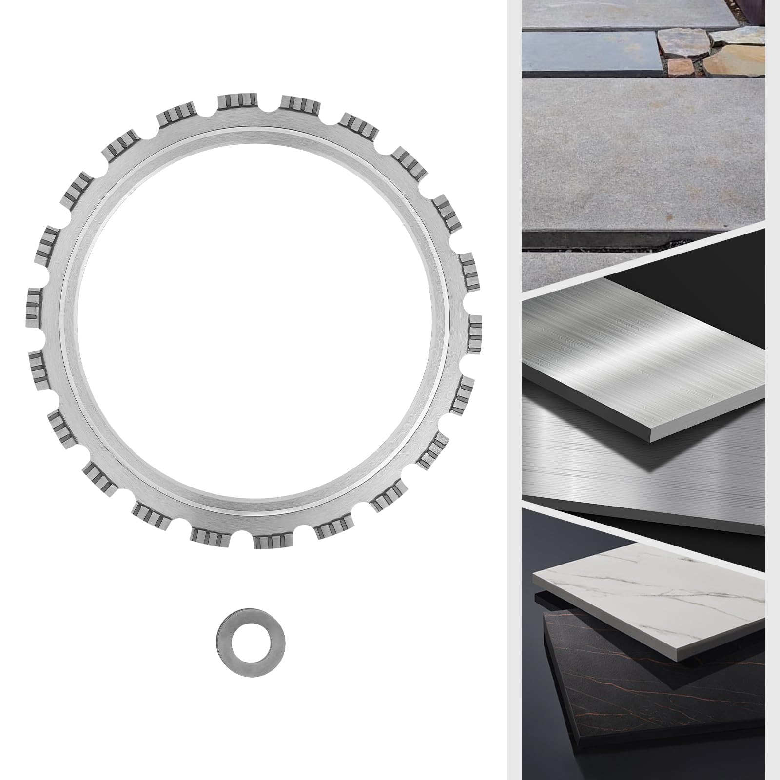 Ring Saw Blade, 14.5-inch Ring Saw Blade with Ring Drive Wheel for Construction Sites & Renovation Projects
