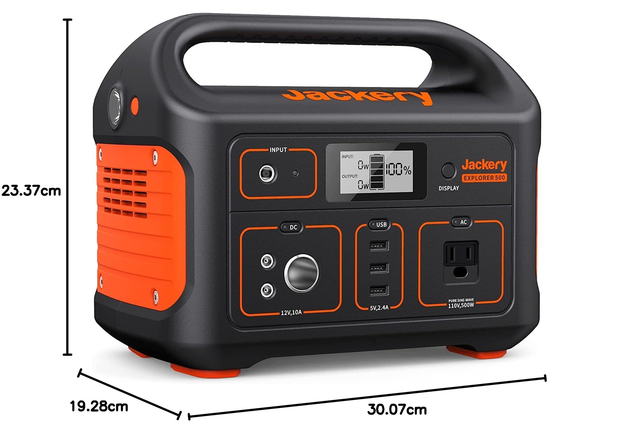 Jackery Captain700 ポータブル電源 500W Jackery Portable Power Station Explorer 500, 518Wh Outdoor Solar