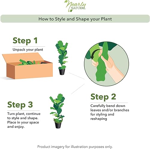 Miniatura 2 de Casi Natural Triple oro Dieffenbachia Seda Planta