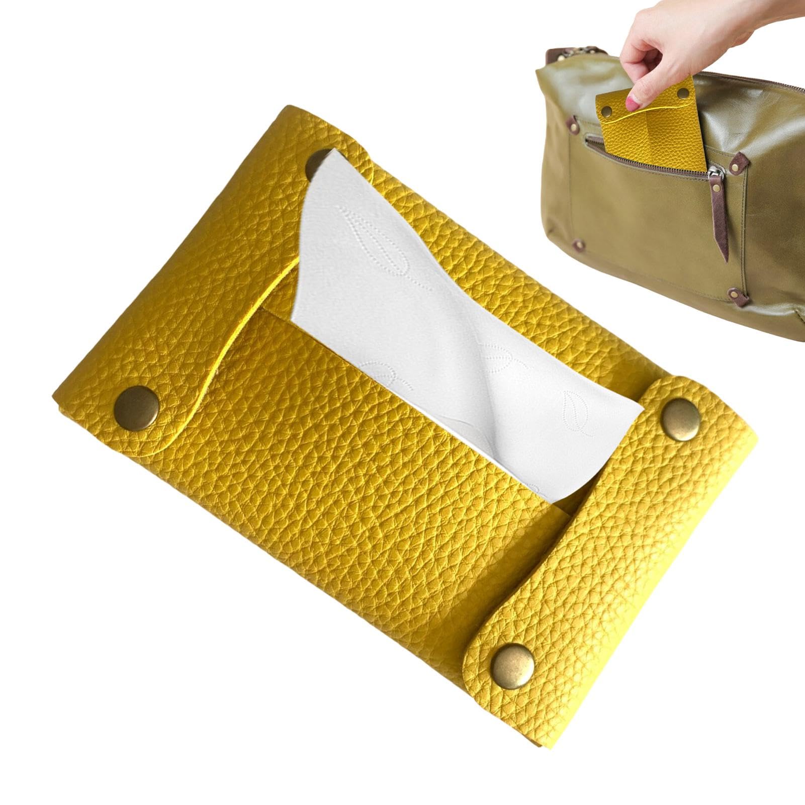 Porte-mouchoirs De Poche Pour Sac à Main, Petit étui En Cuir PU, Pochette à Mouchoirs De Voyage Pour Salle De Bain Et Petits Objets