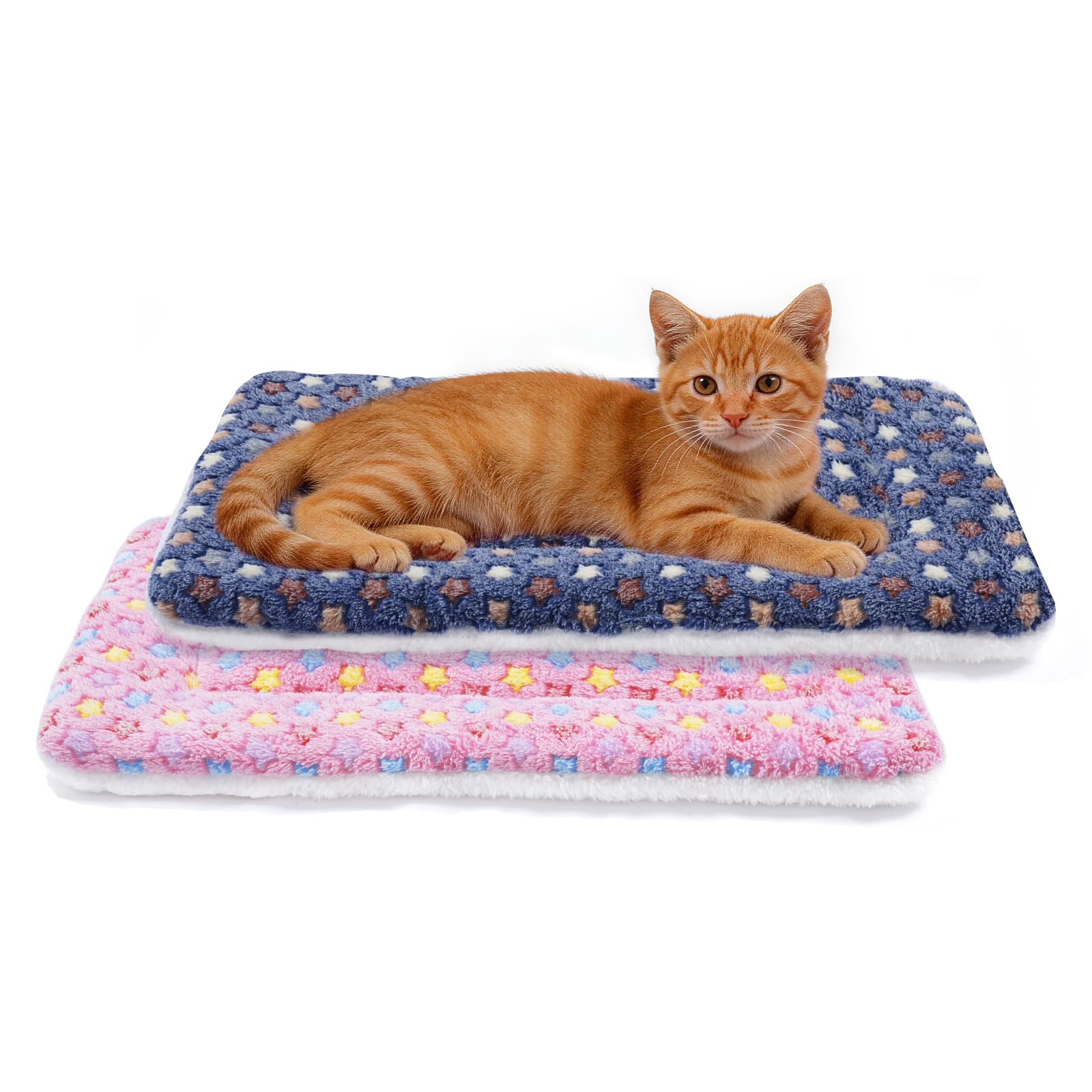 MORA PETS Cat Blanket 2 Pack 18 Inch for Indoor Cats