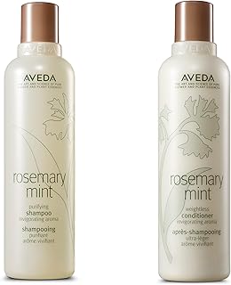 Aveda Rosemary Mint Purifying Shampoo & Conditioner Gift Set | Clarifying Shampoo | Lightweight Conditioner | Normal to Oily Hair | Fine to Medium Hair Types | Includes 2 Full Size Products
