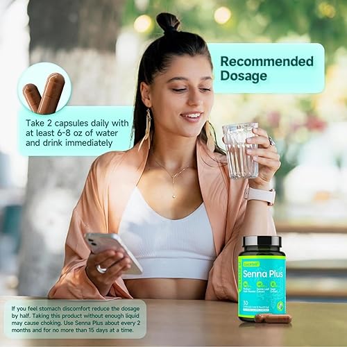 Miniatura 7 de LuckTell Senna Plus - Desintoxicación avanzada de limpieza intestinal para mujeres y hombres con Senna, apoya la salud intestinal con probióticos,