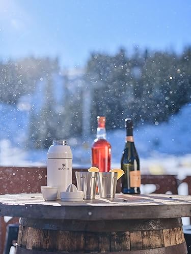 Miniatura 3 de Stanley The Happy Hour - Juego de coctelera de acero inoxidable para mezclar cócteles perfectos en casa o fiestas, 20 onzas, color crema brillante