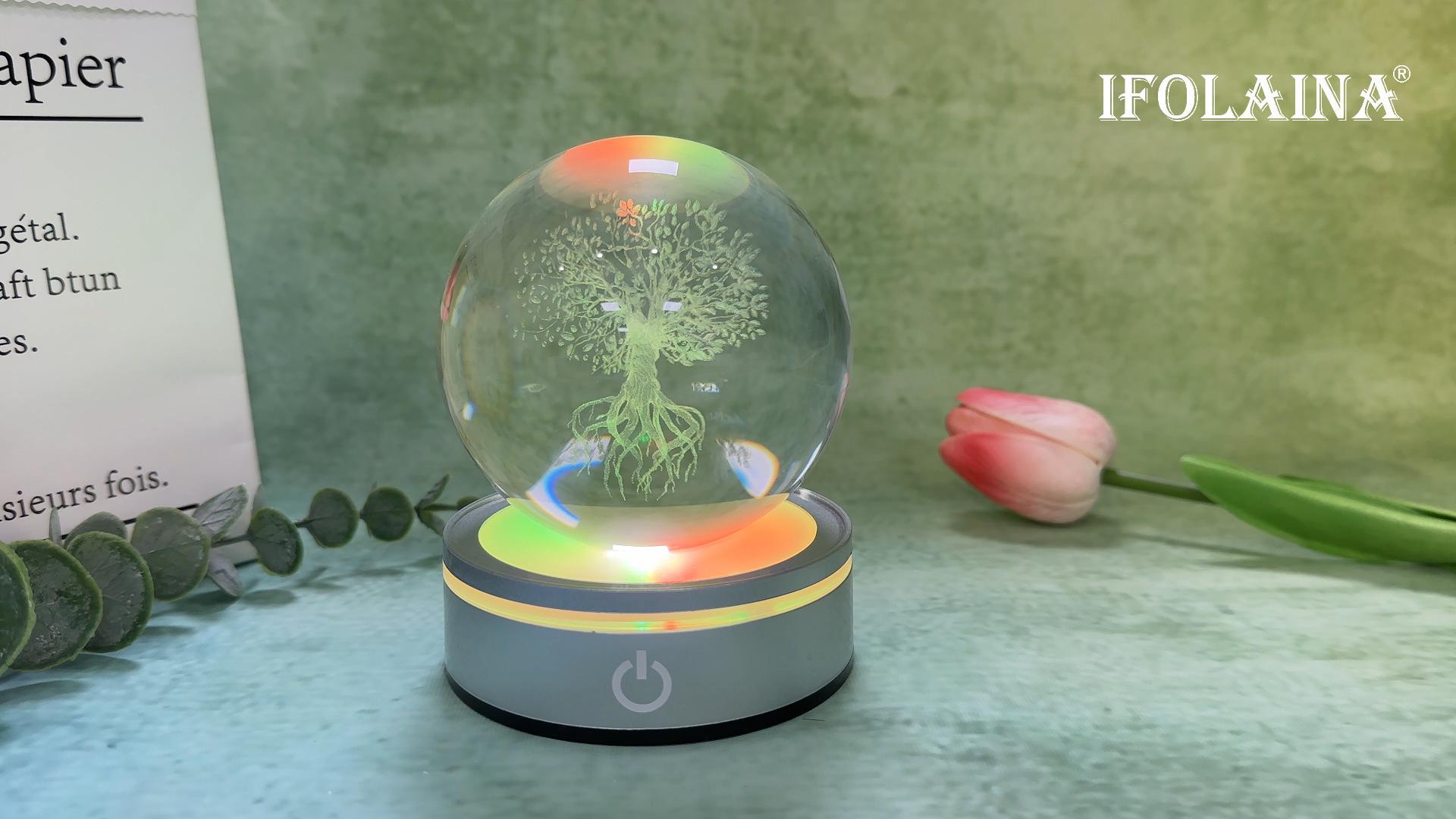 IFOLAINA Tree of Life Gifts for Him Her Friends Christmas 3D Tree