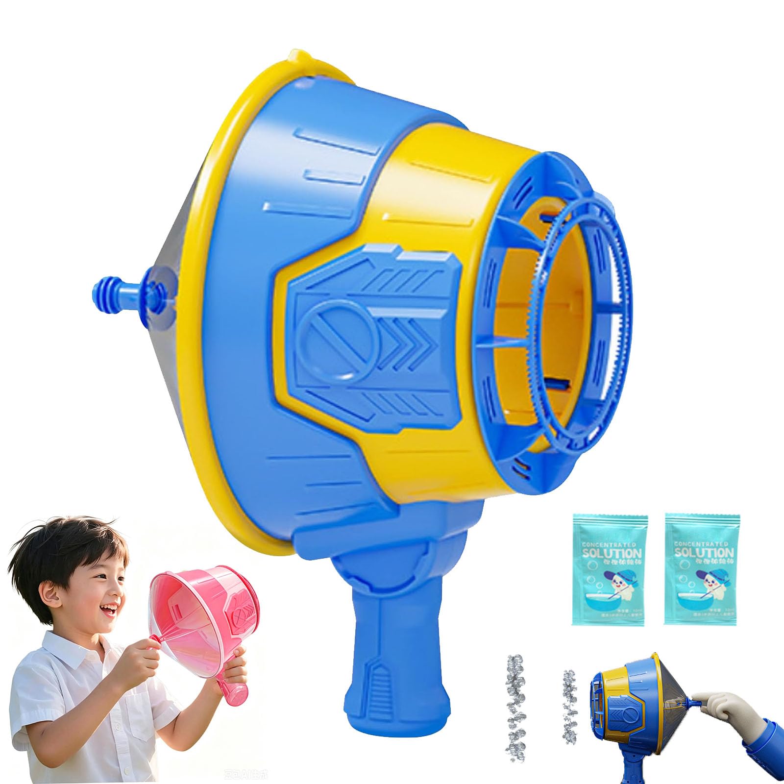 Handheld Toy Air Cannon, Air Cannon Gun (Blue)