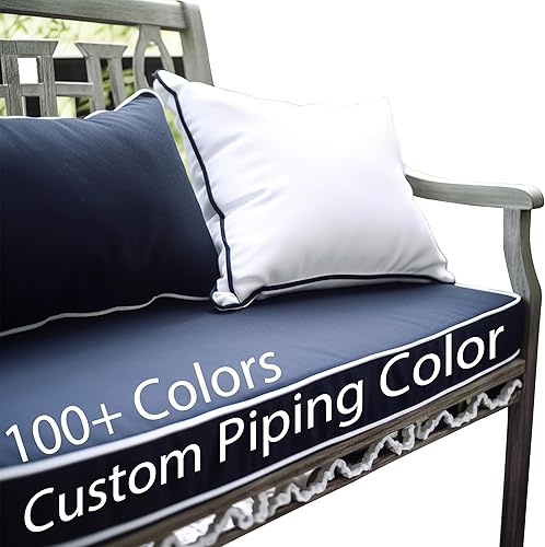 Almohadillas de cojín de banco de tamaño personalizado para muebles de interior y exterior, asiento de ventana, sofá, columpio, espuma de alta