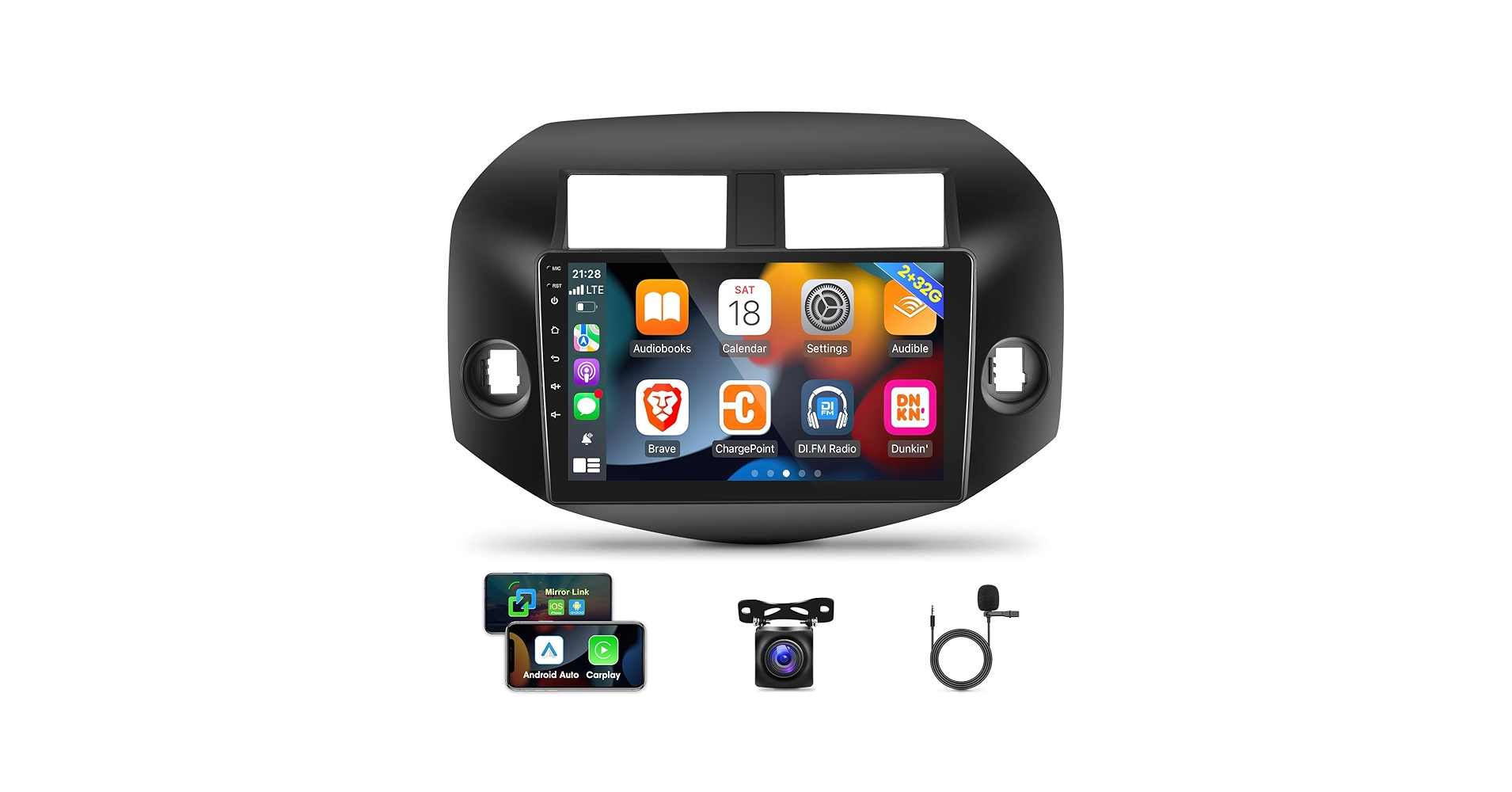 Amazon.com: [2G+32G] Car Radio for Toyota RAV4 2007 2008