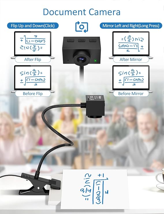 Webcam for PC, Streaming Camera, Web Camera for Desktop/Laptop Computer Webcam with Microphone, Plug and Play USB Web Cam with Bracket, Manual Focus, for Live Streaming, Video Calls (Black, 1080P)