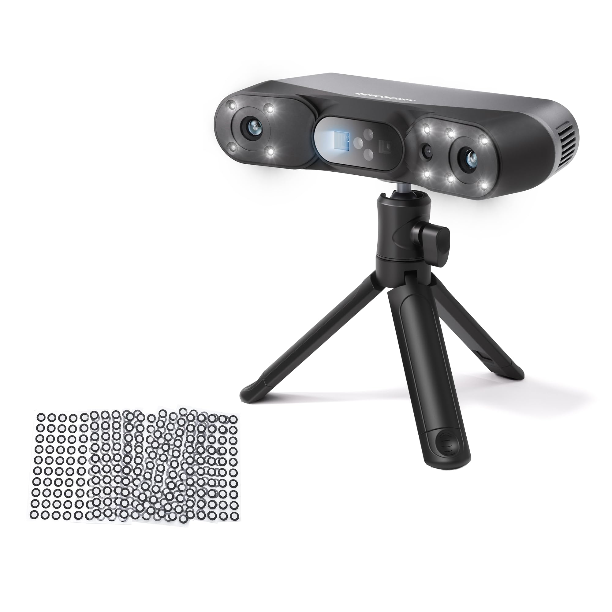 Revopoint Scanner 3D POP 4 Standard & 6.0mm 500 punti Marker per scansione 3D, adesivi ad alta riflessione per punti di riferimento degli scanner 3D