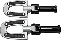 Vista 29 de TCT-MOTORPARTS Clavijas cromadas para estribera trasera para Harley Davidson Softail Fat Boy 18-25