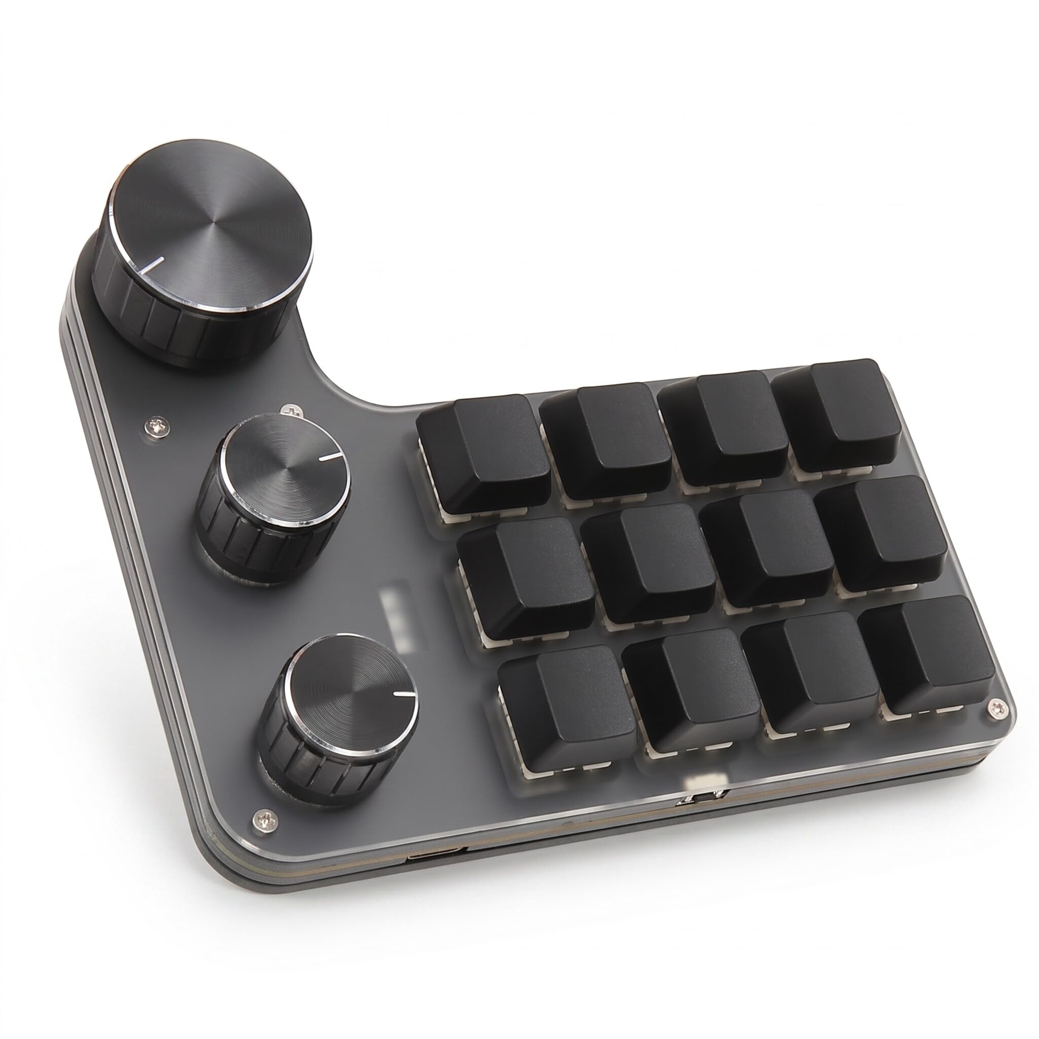 Bewinner Mechanische Makro Gaming Tastatur, 12 Tasten, 3 Knöpfe, Einhand USB PC Tastatur, Programmierbare Shortcut Tastatur für Game Office (Kabelgebundenes USB)