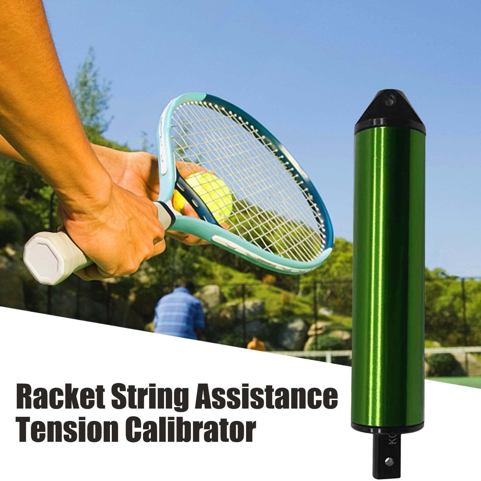 Tensionímetro para cuerdas de tenis - Calibrador de tensión para raquetas de bádminton, squash