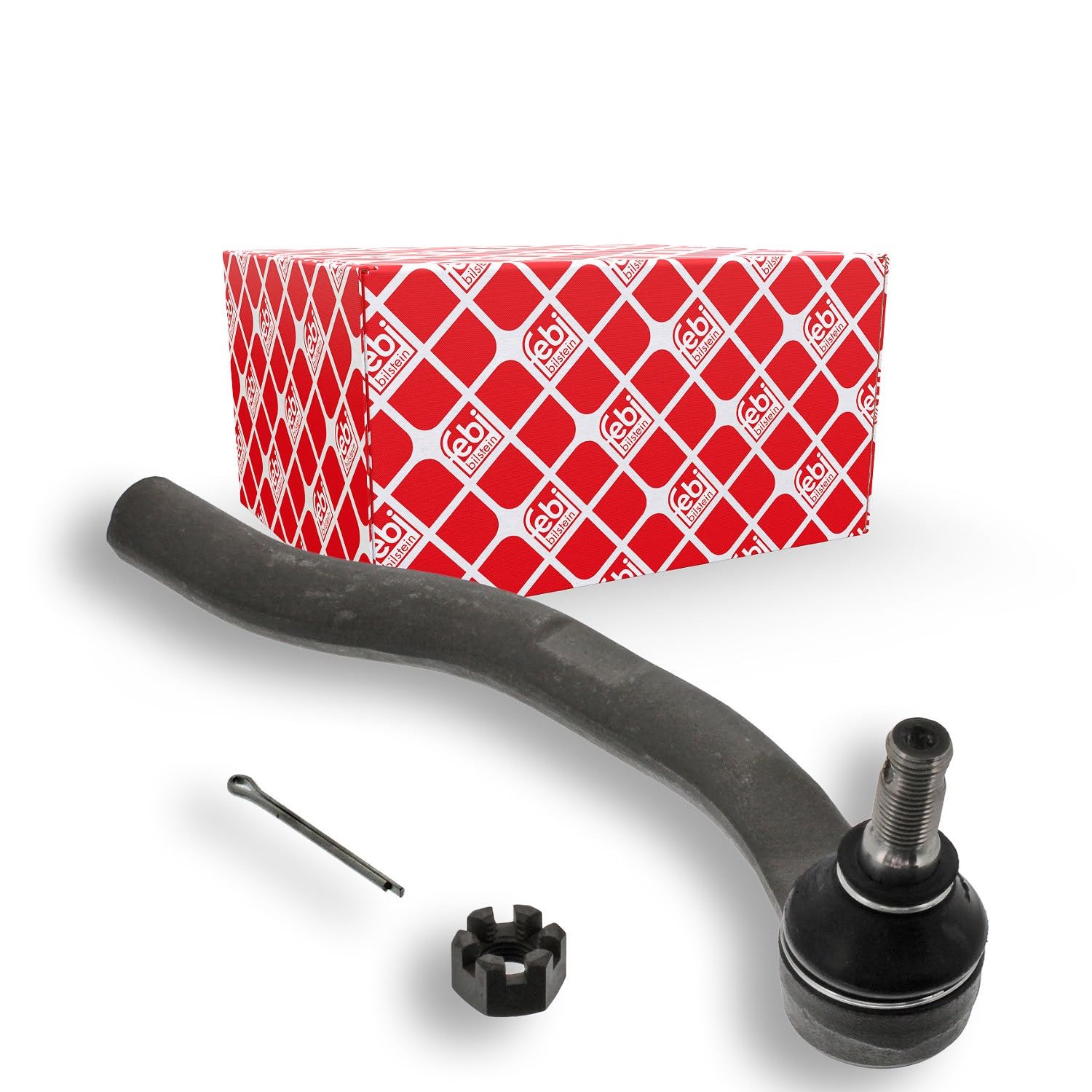 febi bilstein 42235 Tie Rod End with castle nut and cotter pin, pack of one