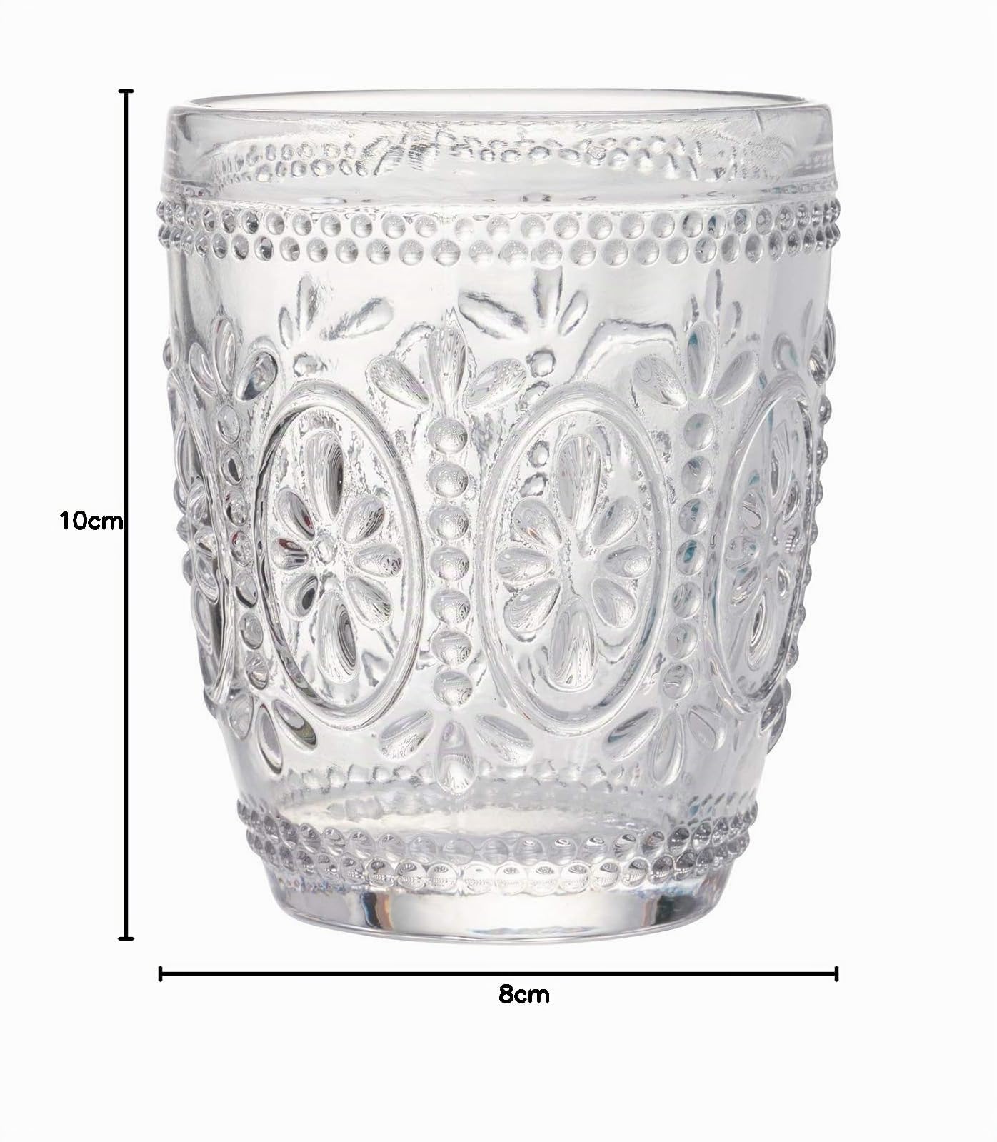 Imperial - Juego de 6 vasos de agua de cristal transparente, 295 ml