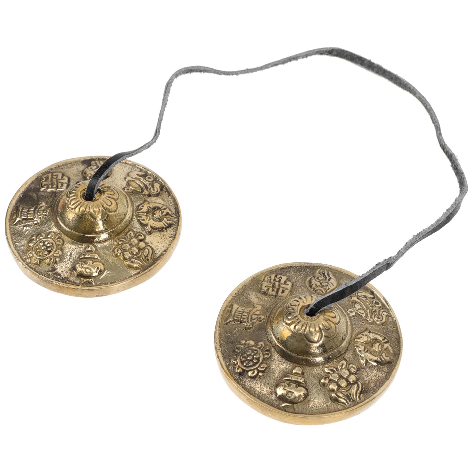 Sosoport Pure Copper Yoga Cymbals Bell for Meditation and Mindfulness Finger Bell with Unique Long Ringing Tone Nepalese Instrument for Sound Healing and Relaxation