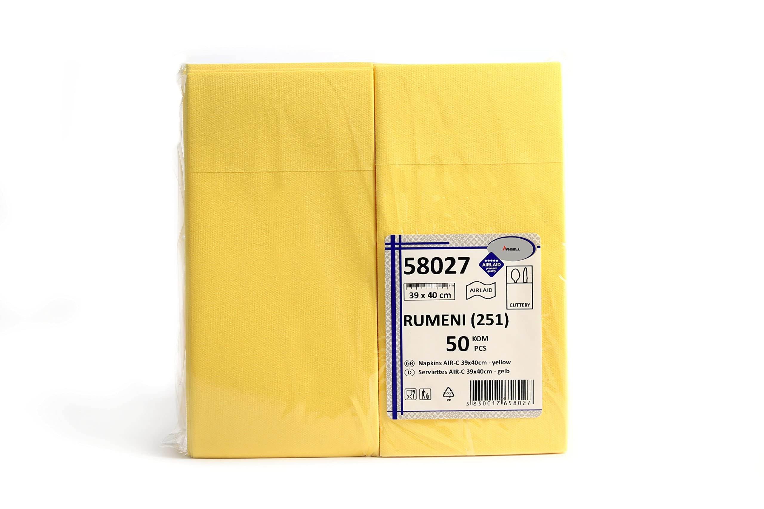 AROBA 800 servilletas de cubiertos Airlaid preplegadas, 39 x 40 cm, bolsas desechables similares a la tela, con servilleta, resistentes y especialmente absorbentes, para catering, eventos, hotel y