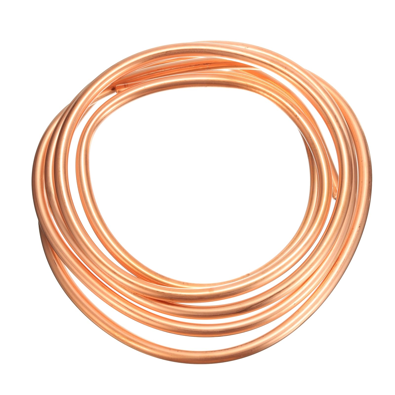 QUARKZMAN Tubo de Cobre 3/8" OD x 9.8 Pies 1/32" T Tubo Flexible de Refrigeración sin Costuras de Metal Hueco Suave para Acondicionadores de Aire, Refrigeradores y Otros Equipos