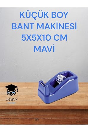 SEYF K RTAS YE K k Boy Masa st  Bant Makinesi, 5x5x10 cm, Mavi