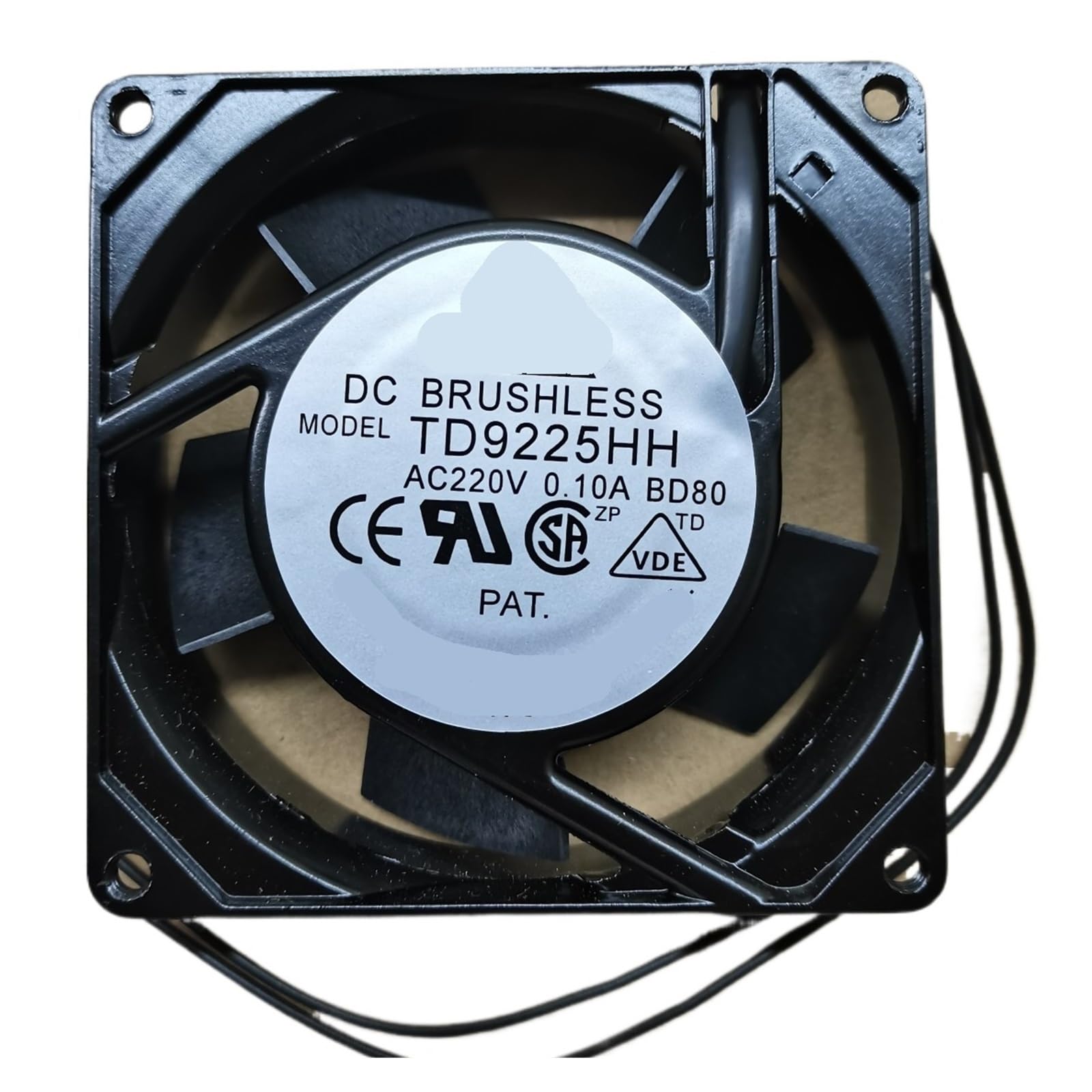 Ventilateur TD9225HH AC 220V résout la surchauffe de vos machines de 90mm